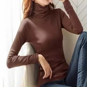 겨울 기모 목티 반목티셔츠 겨울폴라티 겨울목티 여자목티 여성폴라티