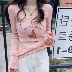 헌군 큐티래빗 소프트니트 카라 여리핏 여성니트티