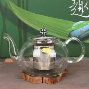 스텐거름망 유리 차주전자 / 티포트 800ml