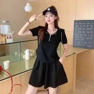 H라인 치마 바지 반집업 트레이닝 세트 1P 아노락 아노락티셔츠 (WCBD68A)