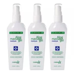 클라디움 알로에 모이스처 마사지젤 120ml x 3개 펌프형 보습 수용성 바디 마사지 젤