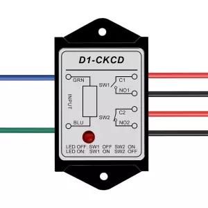 URANT 12V 릴레이 모듈 LED 표시등이 있는 DPST 1NO 1NC 8Amp 파워 보드 산업 제어 및 DIY 전기 프로젝트를