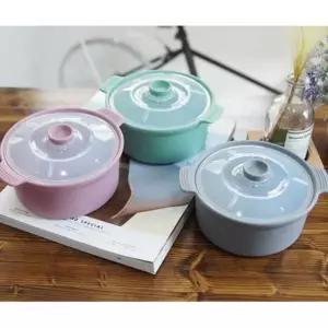 파스텔 실리콘 찜기냄비 소 800ml 1P 전자레인지 용기 실리콘냄비 (WCC0828)