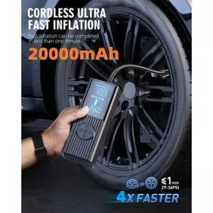 무선에어펌프 공기주입기 50Lmin 20000mAh 공기 압축기 휴대용 무선 차량용 타이어 팽창기 12V 펌프 160PSI