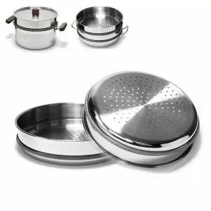 국내산 키친아트 304스텐 찜기 36cm 찜판 스티머 찜소쿠리 스텐찜기 (W5F7DA4)