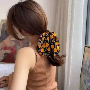스카프 곱창머리끈 스크런치 헤어곱창밴드 머리곱창 여자올림머리 헤어곱창 (W8F4743)