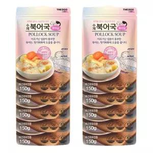 더독 반려동물 수제 북어국 150g 10P 영양 건강 화식