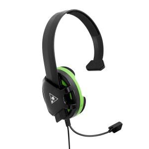 터틀 비치 리콘 채팅 Xbox 헤드셋 - Series X, S, One, PS5, PS4 Pro, PS4, 모바일 및 PC(3.5mm u2013 글래스 프렌들리, 고감도 마이크, 블랙)