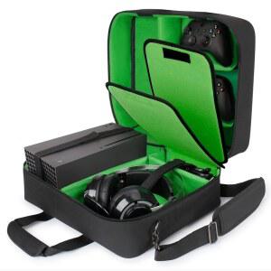 USA 기어 Xbox Series X 휴대용 케이스 - 콘솔 여행용 시리즈 X, 컨트롤러, 외장 스토리지, 확장 카드, 헤드셋, 파워 박스, 저장 하드 드라이브 및 기타 액세서리와 호환됨