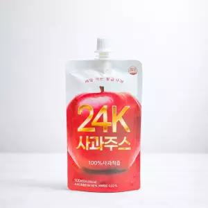 씨를 뺀 건강한 사과주스 24K사과주스 스파우트 100ml 20포 1박스