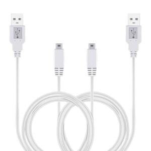 Wii U 게임패드용 2팩 10FT 충전 케이블, 닌텐도 게임패드 리모컨용 AC 전원 어댑터 충전기 코드