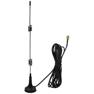 SEBIKAM RP-SMA 수 커넥터가 있는 WI-FI 레코더용, 없음), 2.4GHZ 시스템 NVR 안테나(핀 3M(10피트) CCTV 부스터 비디오 DVR 베이스 블랙 카메라 케이블, 무선 마그네틱 감시 연장