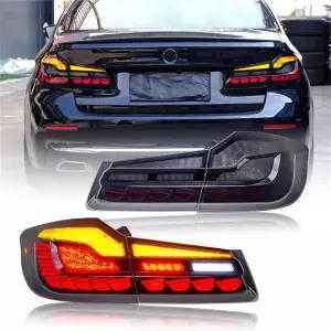 BMW 5 시리즈 G30 G38 2017 2018-2019 2020-2022 리턴 로터리 라이트 턴 시그널 브레이크 백업 라이트(레드