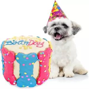 반려견이 먹을 수 있는 BETAPET 생일 케이크 - 선물과 인체 등급 재료로 만든 떡 기반 디저트 5 x5 트라이