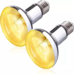 2팩 100W UVB UVA 파충류 조명 수염 용을 위한 열 램프 태스킹 전구