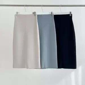 여성 H라인 절개 뒷트임 신축성 하이웨스트 롱스커트