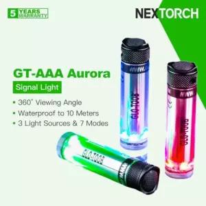 Nextorch Glo-Toob(GT-AAA) Aurora 3 Color Sources Signal Light / Flashlight 10m Submersible 360 Visi