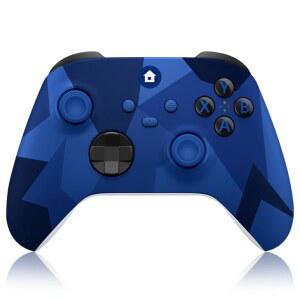 BUERTT Xbox One 컨트롤러, One용 컨트롤러 무선, Series X/S, 3.5mm 오디오 잭 포함 무선 2.4GHz 어댑터, Camo Blue