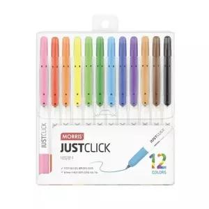 저스트클릭 EQ94LU73 네임펜F 12색세트(0.7mm/세트/리스)