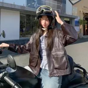 여사친 데일룩 재킷 가죽 스위트 코트 칼라 자켓 DAOL1