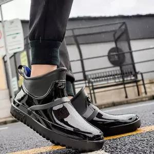 남자 우화 첼시 부츠 우화 귀농 장비 방수 고무 신발