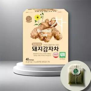 송원 돼지 감자차 제로 40T 행정실 녹차 티백 (WFGHR61)