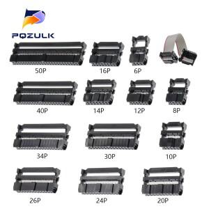 FC-6P FC-10P FC-40P까지 IDC 소켓 2x5 핀 듀얼 로우 피치 2.54mm 커넥터 10핀 케이블
