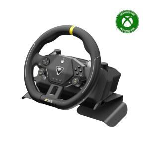 터틀 비치 레이서 무선 레이싱 휠 시스템 공식 라이선스 X|S & Xbox One 및 Windows PC u2013 완전한 디자인, 신뢰할 수 있는 연결, 최대 30시간 배터리 블랙
