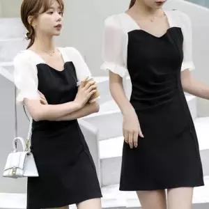 상견례 하객 브이넥 바캉스 여름 피로연 원피스 봄 WFOGM1E