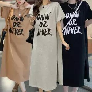 반팔 박스 원피스 긴 롱 여름 데일리 여성 WFOGM2O