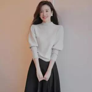 니트 봄 이너 가을 여성 슬림핏 패션 반폴라 상의 폴라넥 원템3