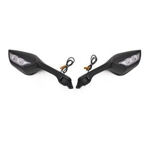 바이크 오토바이 접이식 거울 LED 방향 지시등 신호 백미러, 야마하 YZF R6 YZFR6 15-2023 YZF R1 YZFR1 YZ