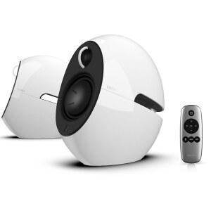 패시브 베이스 라디에이터와 데스크톱용 블루투스 5.3 LDAC가 장착된 Edifier e25HD PC 스피커 - 광학 입력 74W 근거리 무선 서가 하이 레스 스피커(24비트 / 96KHz 유선 및 990Kbps 무선)