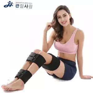 다리 교정 보조 벨트 종아리 허벅지 압박 밴딩 자세 개선 착용 밴드 세트