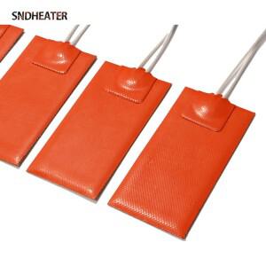 SNDHEATER 전기 실리콘 히팅 플레이트 패드 24V 온도 조절기 노브 포함 50x50mm 오일 탱크용