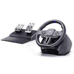 PXN PC 레이싱 휠, V900 GEN2 유니버설 USB 자동차 심 270도/900도 경주용 스티어링 PC, PS3, PS4, Xbox One, Series X/S, 스위치용 페달 포함