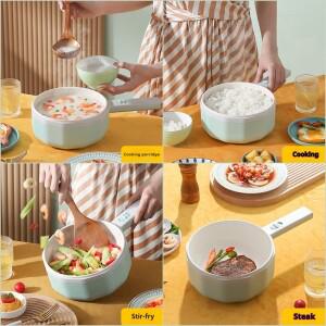 1.5L 전기밥솥 멀티쿠커 논스틱 찜밥 핫팟 싱글/더블 레이어 주방용 가정용