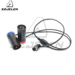 Zaxcom Qrx200 오디오 케이블용 로우 프로파일 커넥터 Ta5f 미니 XLR 5 핀 암-2 NEUTRIK 3 수