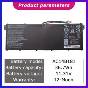 AC14B18J Acer Aspire V5-132P 시리즈 ES1-511 노트북 배터리 3220mah/36wh용