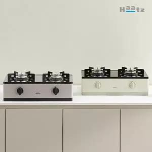 하츠 가정용 2구 가스레인지 고화력 과열방지 주방 요리 가전 MNS