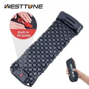 백패킹매트 캠핑 발포 매트 WESTTUNE 풍선 매트리스 베개 초경량 야외 슬리핑 패드 배낭 하이킹 내장형 펌