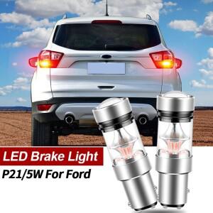 [호환품]2개 LED 브레이크 라이트 램프 P21/5W BAY15D 캔버스 포드 호환 B 맥스 피에스타 5 6 7 포커스 1 3