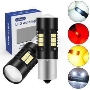 [호환품]2개 1156 BA15S P21W LED BAY15D 전구 21칩 3030SMD 12V 자동차 방향지시등 브레이크 후진등