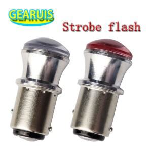 [호환품]50X 자동차 1157 BAY15D 스트로브 플래시 BA15S 9 smd 2835 LED 7443 방향지시등 브레이크 정지 후
