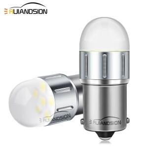 [호환품]Ruiandsion 2Pcs 1156 BA15S P21W LED BAY15D 10-60V 적합 12V 24V 48V 방향 지시등 전구 트럭 버