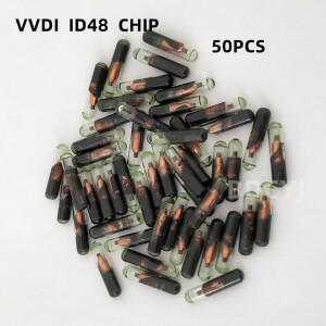 마크 후 VVDI ID 48 트랜스폰더 칩 Xhorse 용 T6 암호화 잠금 해제 자동차 키 유리 50 개