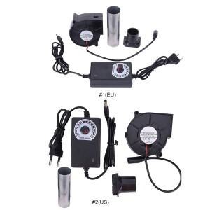 6000RPM 가변 속도 컨트롤러가 있는 공기 송풍기 DC 12V 바베큐 팬 그릴 요리용