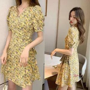 여성 로브 원피스 가운 반팔 투웨이 미니 봄여름 홀복 어린이집 프릴 주방 결혼식 나시pqr038