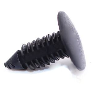 50Pcs 범용 자동차 펜더 범퍼 리벳 클립 패스너 9mm 검정색 플라스틱 도어 쉴드 리테이너 푸시