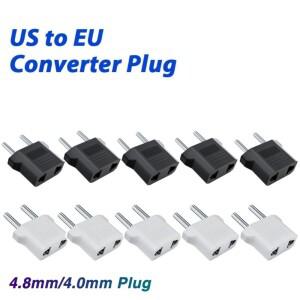 3/5/10Pcs 유럽 유로 EU 플러그 미국 소켓 여행 충전기 변환기 어댑터  C AC 콘센트